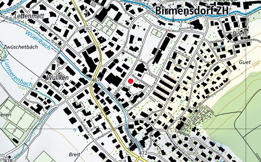 Mappa con la posizione di Gemeindespielplatz (Parco giochi)