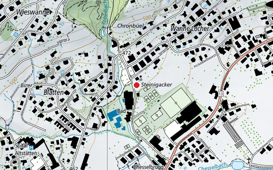 Map showing the location of Gesa (Playground)