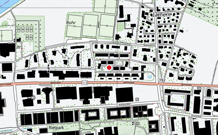 Map showing the location of GEWOBAG (Playground)