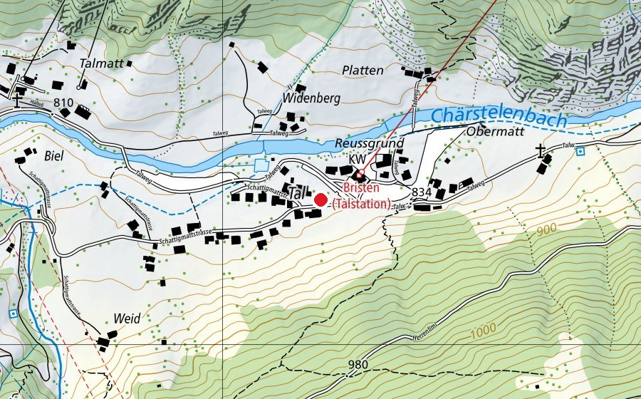 Carte indiquant l’emplacement de Golzern (Place de jeux)
