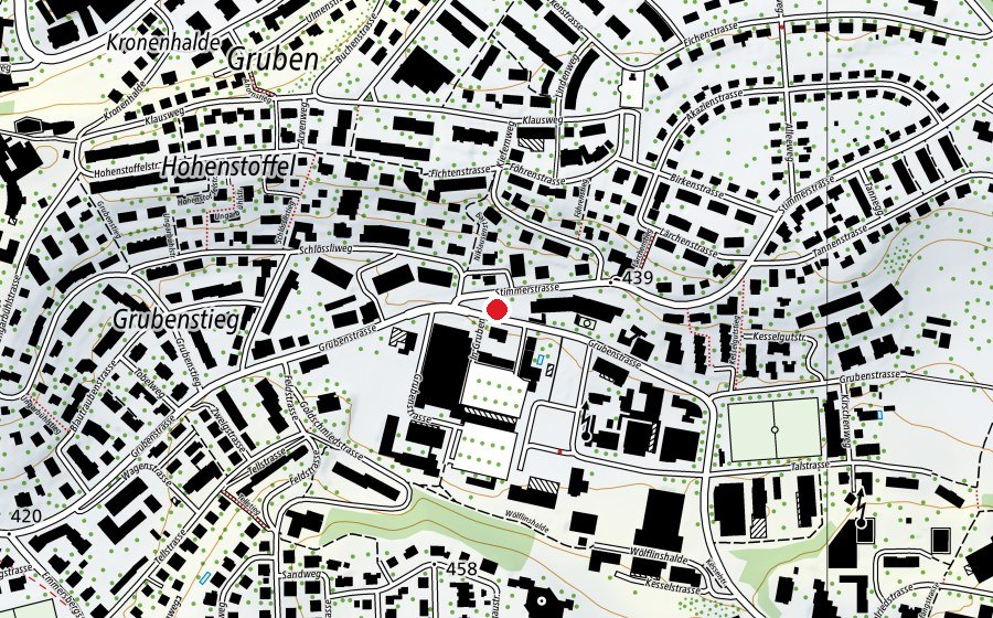 Mappa con la posizione di Granatenbaumgut (Parco giochi)