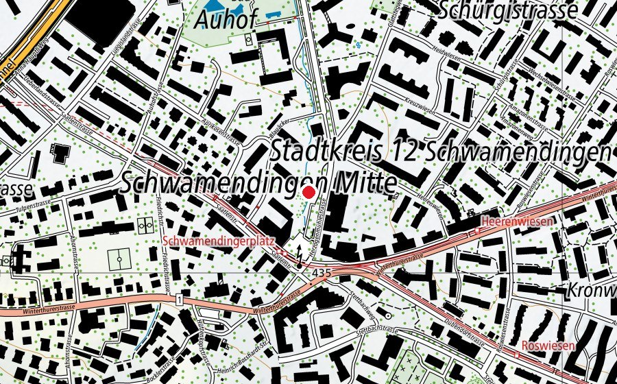 Carte indiquant l’emplacement de Herzogenmühle (Place de jeux)