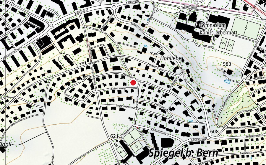 Karte mit dem Standort von Hohle Gasse (Spielplatz)