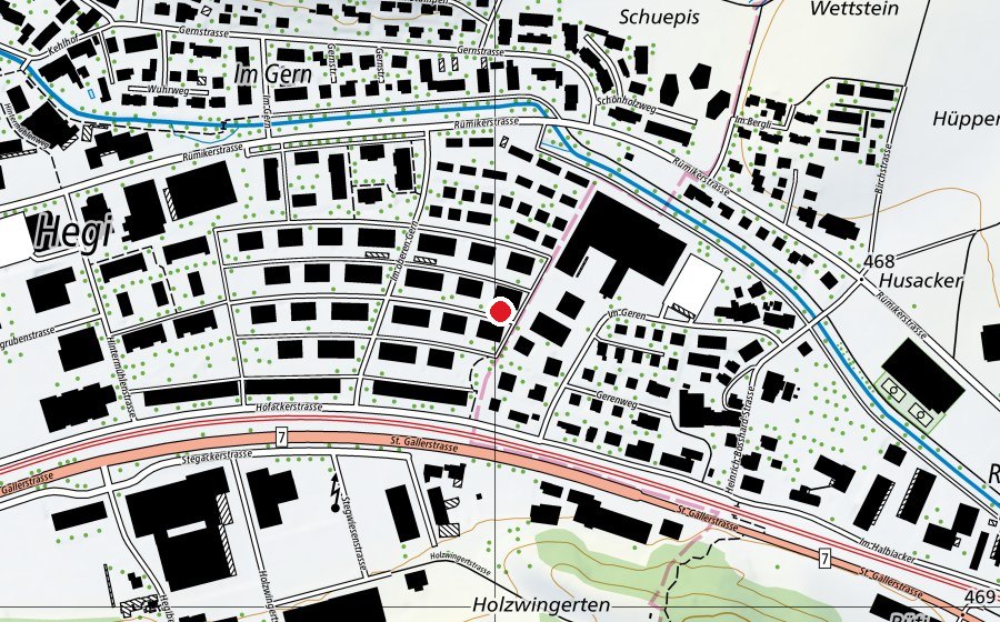 Carte indiquant l’emplacement de KG Im Gern (Place de jeux)
