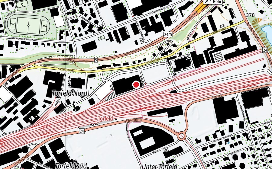 Map showing the location of Kidsville (Playground)