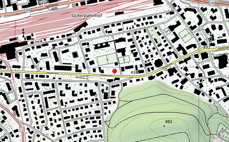 Carte indiquant l’emplacement de Kijuzu (Place de jeux)