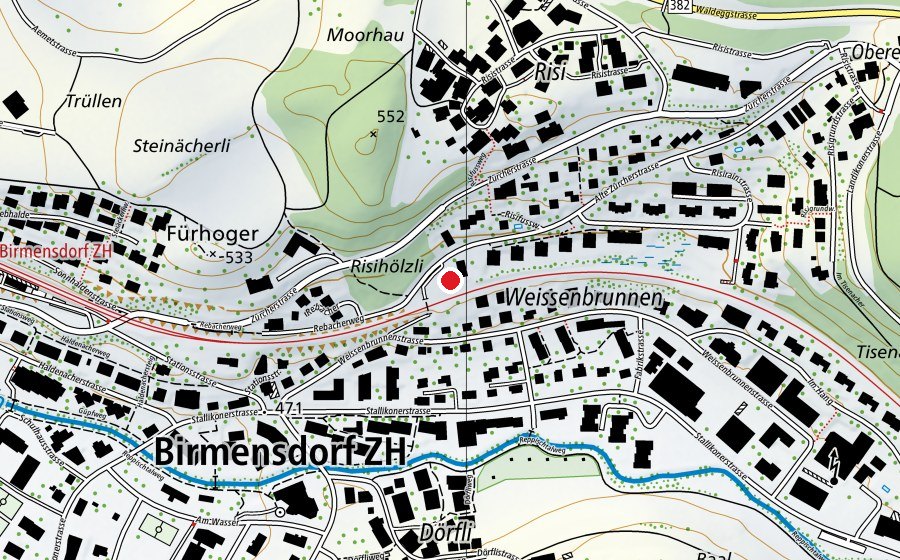 Mappa con la posizione di Kindergarten Risi (Parco giochi)