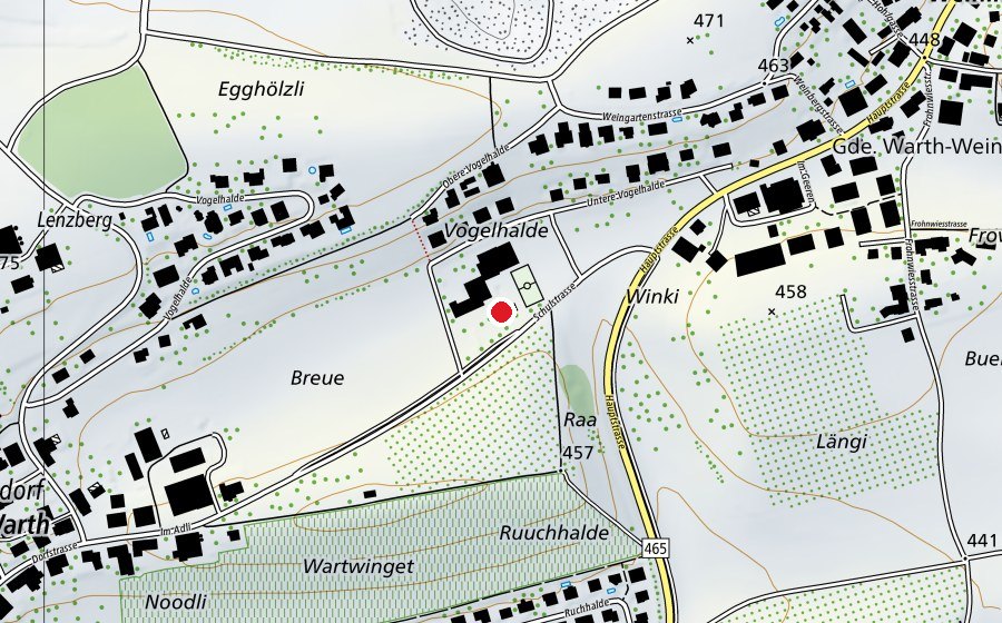 Karte mit dem Standort von Kindergartenspielplatz (Spielplatz)
