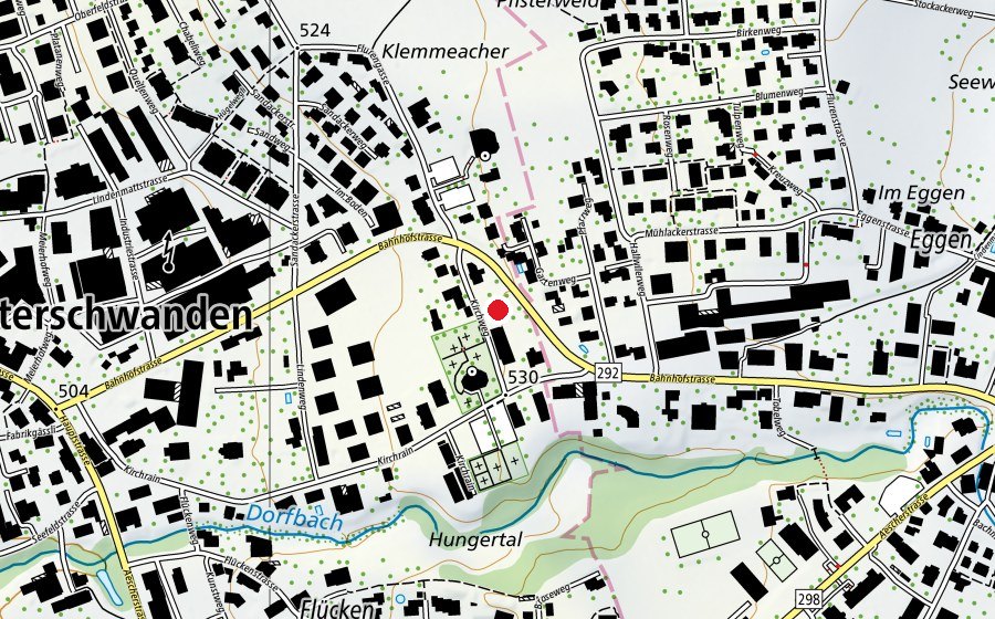 Map showing the location of Kinderspielplatz Rägeboge (Playground)