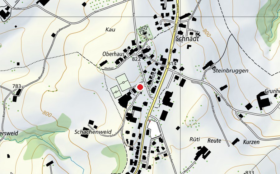 Map showing the location of Kinderspielplatz Stein AR (Playground)