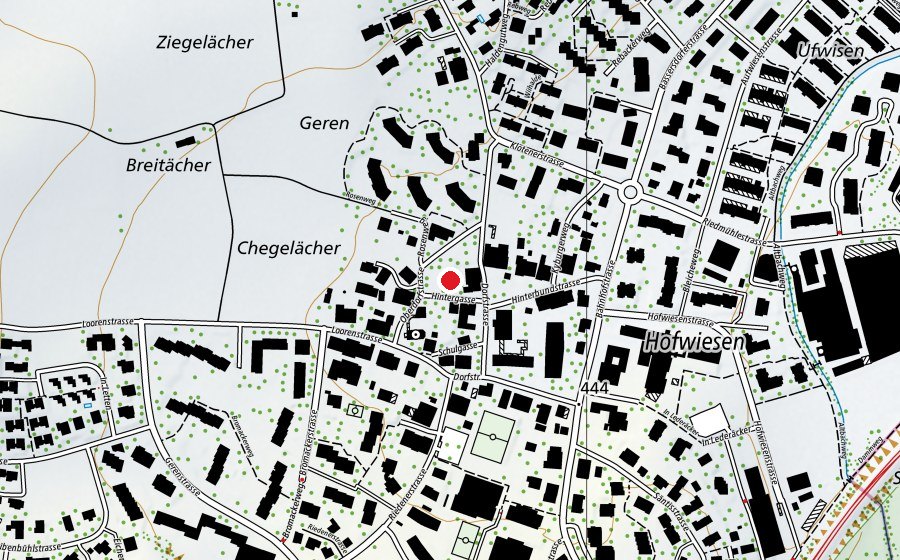 Karte mit dem Standort von Kirchen Spielplatz (Spielplatz)