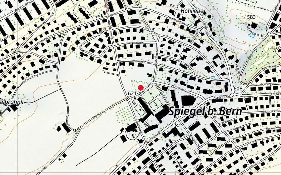 Carte indiquant l’emplacement de Kleiner Kulturgarten Spiegel (Place de jeux)