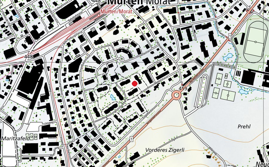 Map showing the location of kleiner Spielplatz Engelhardt (Playground)