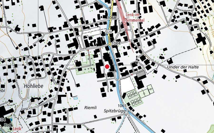 Carte indiquant l’emplacement de Kronenplatz (Place de jeux)