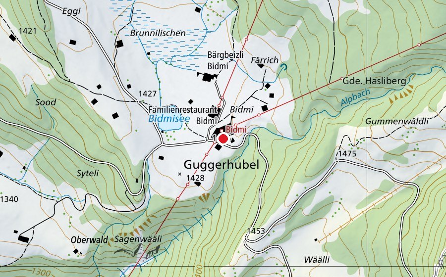 Mappa con la posizione di Kugelweg Kugelbahn 1 (Parco giochi)