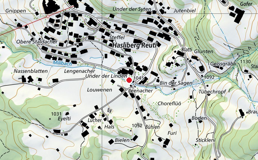 Carte indiquant l’emplacement de Kugelweg Kugelbahn 11 (Place de jeux)