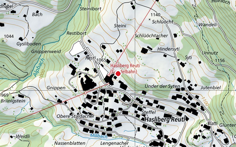 Carte indiquant l’emplacement de Kugelweg Kugelbahn 13 (Place de jeux)