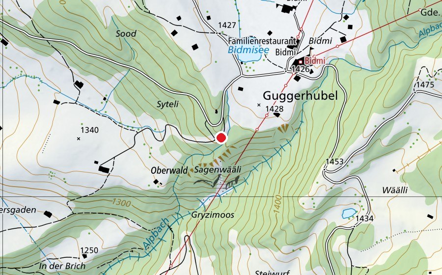 Mappa con la posizione di Kugelweg Kugelbahn 2 (Parco giochi)