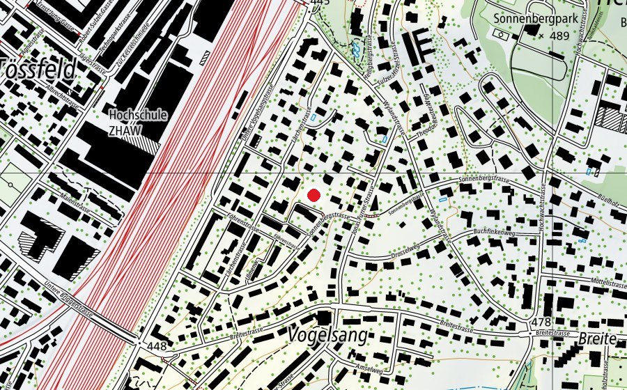 Mappa con la posizione di Lärchenstrasse Anlage (Parco giochi)