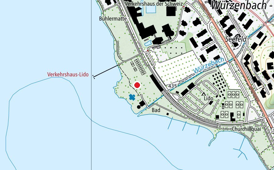 Mappa con la posizione di Lidospielplatz (Parco giochi)
