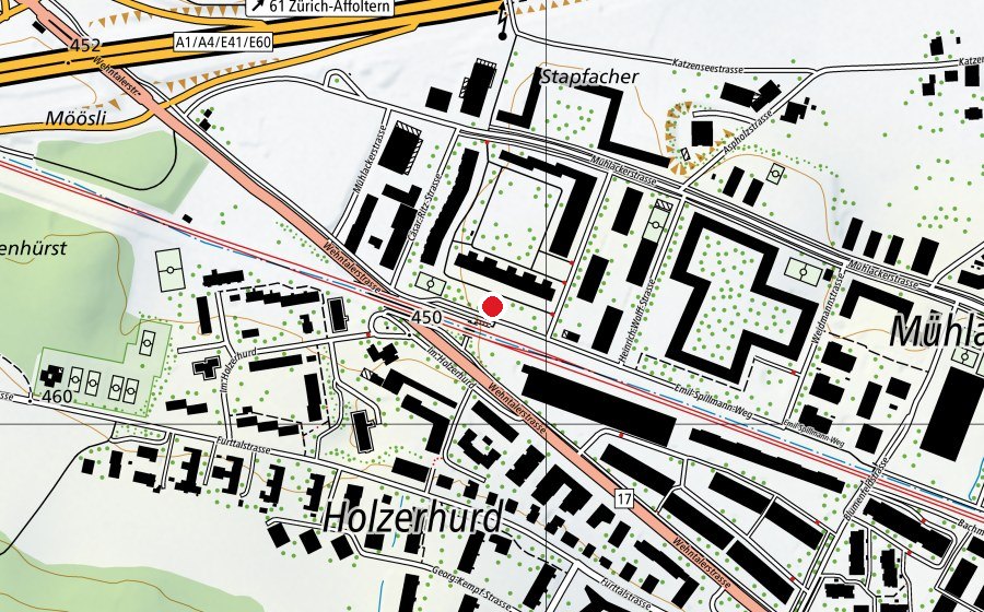 Karte mit dem Standort von Looächeranlage (Spielplatz)