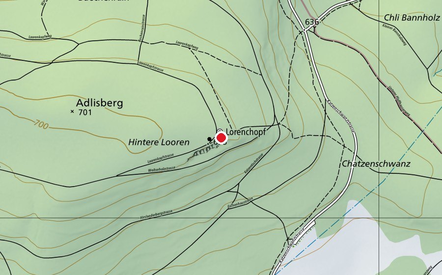 Carte indiquant l’emplacement de Loorenkopf (Place de jeux)