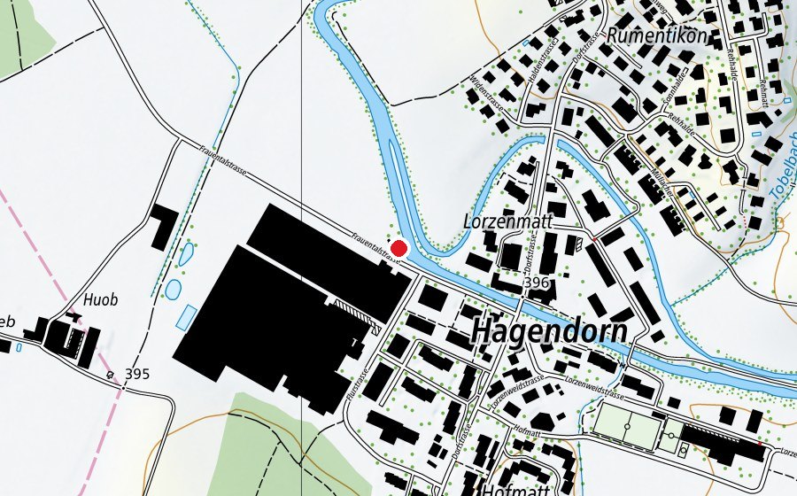 Mappa con la posizione di Lorzenparadies (Parco giochi)