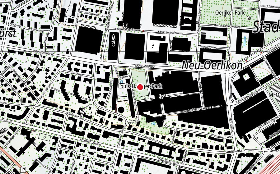 Mappa con la posizione di Louis-Häfliger-Park (Parco giochi)