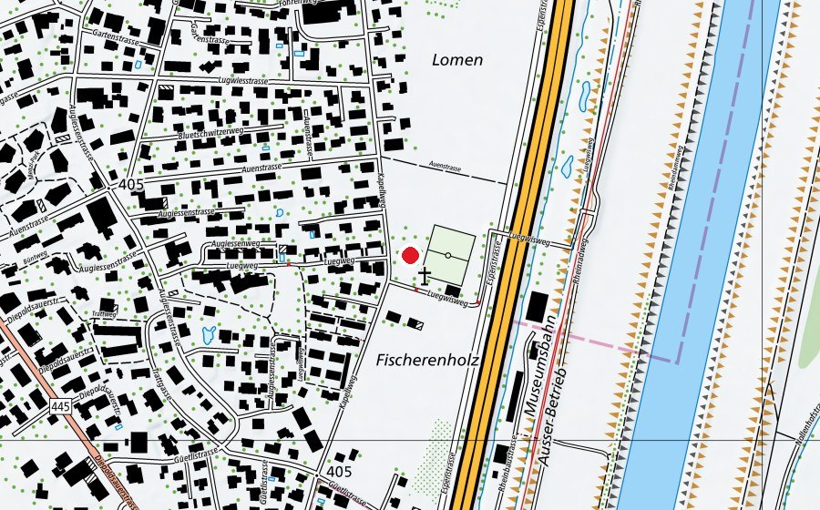 Mappa con la posizione di Luegwies (Parco giochi)