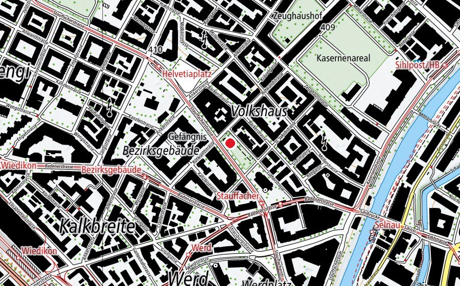 Mappa con la posizione di Lutherwiese (Parco giochi)