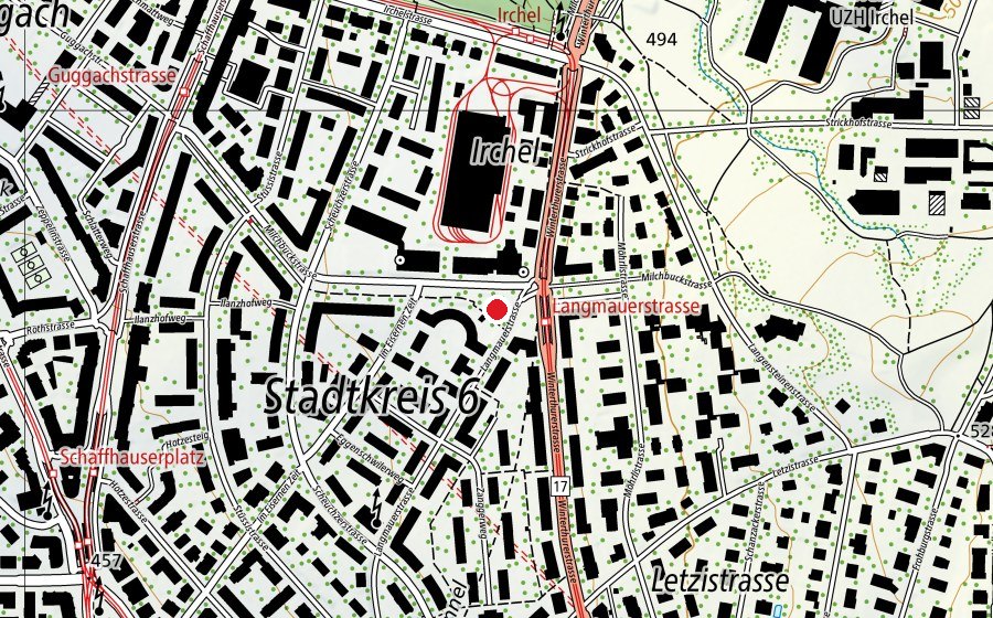 Mappa con la posizione di Milchbuckanlage (Parco giochi)