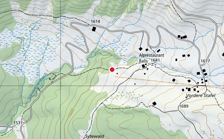 Carte indiquant l’emplacement de Moorchnorzenhäuschen (Place de jeux)