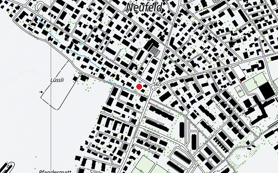 Mappa con la posizione di Neufeld Spielplatz (Parco giochi)