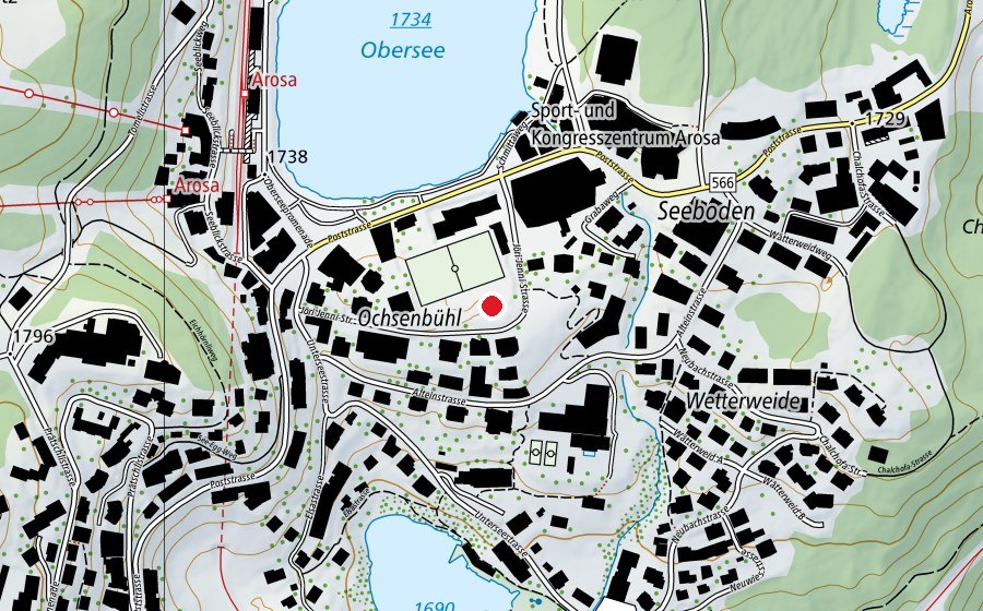 Mappa con la posizione di Ochsenbühl (Parco giochi)