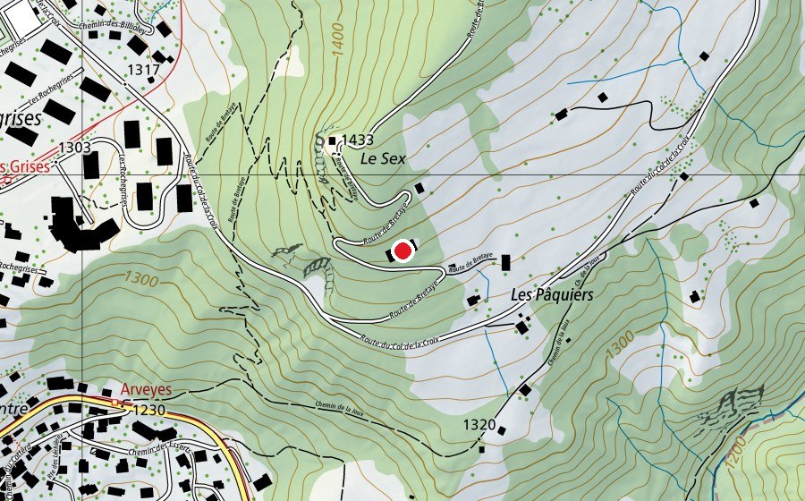 Mappa con la posizione di Parc de jeux du réservoir (Parco giochi)