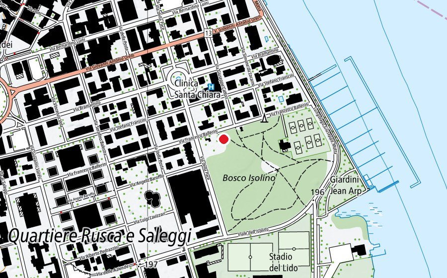 Mappa con la posizione di Parco Giochi Bosco Isolino (Parco giochi)