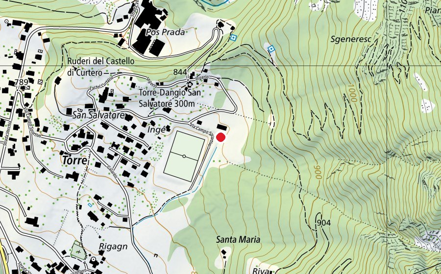 Carte indiquant l’emplacement de Parco giochi Torre (Place de jeux)