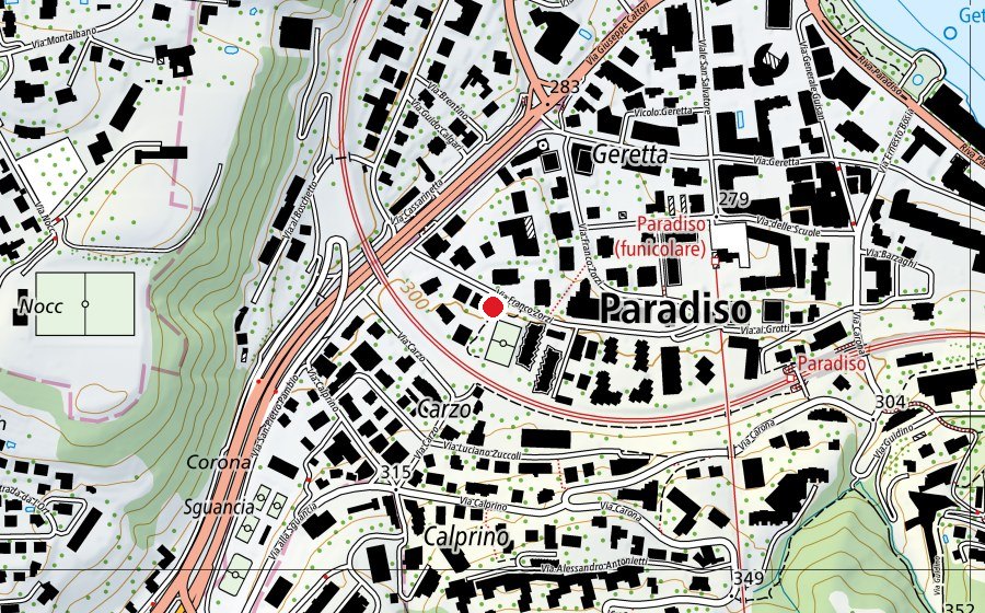 Mappa con la posizione di Parco Giochi Zorzi (Parco giochi)