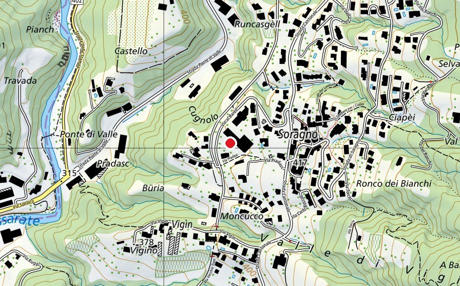 Karte mit dem Standort von Piazzale Scuole Elementari (Spielplatz)