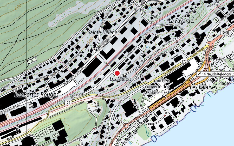 Map showing the location of Place de Deux 21 Paul Bouvier (Playground)