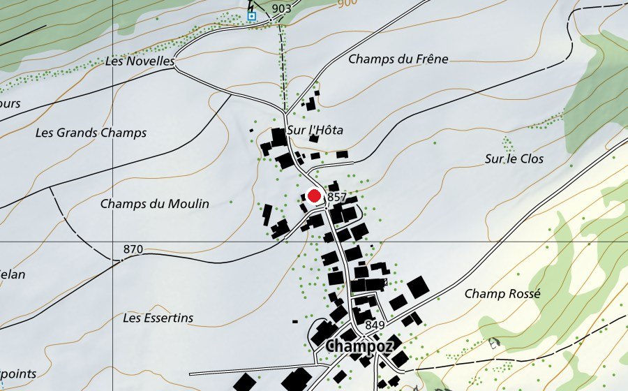 Carte indiquant l’emplacement de Place de jeu (Place de jeux)