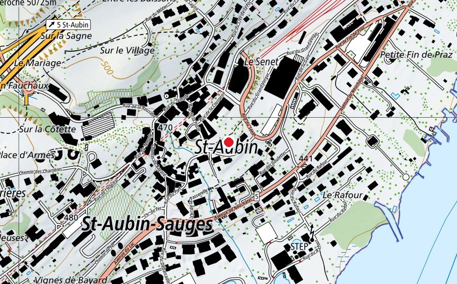 Mappa con la posizione di Place de jeu (Parco giochi)