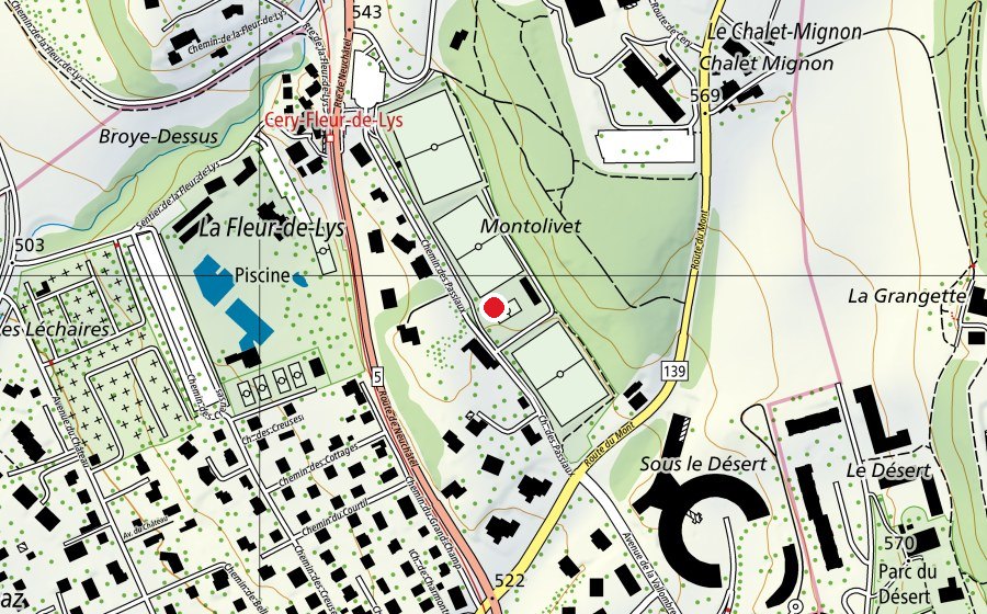 Carte indiquant l’emplacement de Place de jeux des Passiaux (Place de jeux)