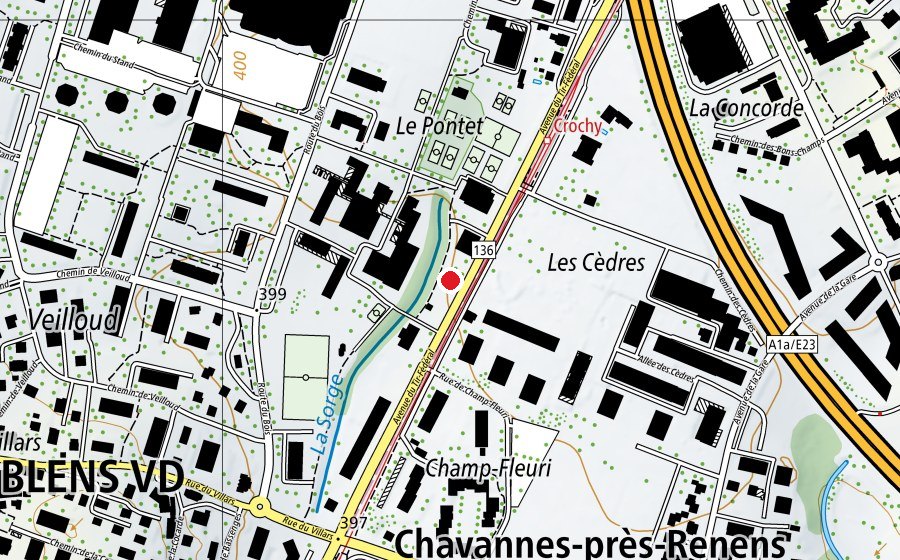 Carte indiquant l’emplacement de Place de jeux (Place de jeux)