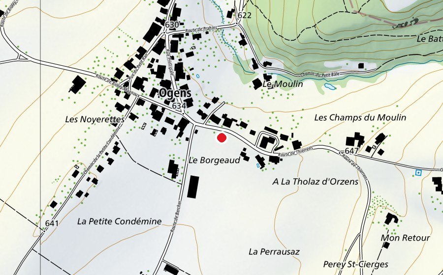 Mappa con la posizione di Place de Jeux (Parco giochi)