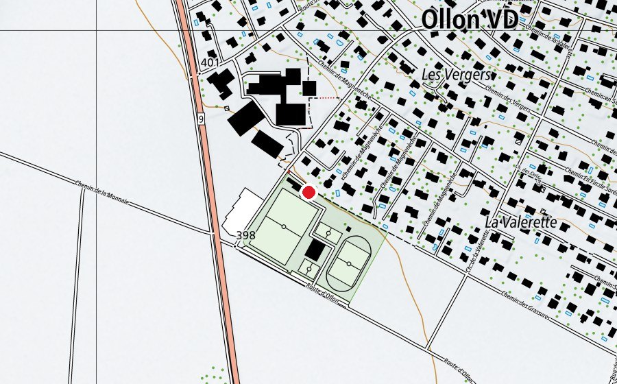 Carte indiquant l’emplacement de Place de jeux (Place de jeux)