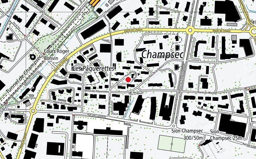 Mappa con la posizione di Place de la meunière (Parco giochi)
