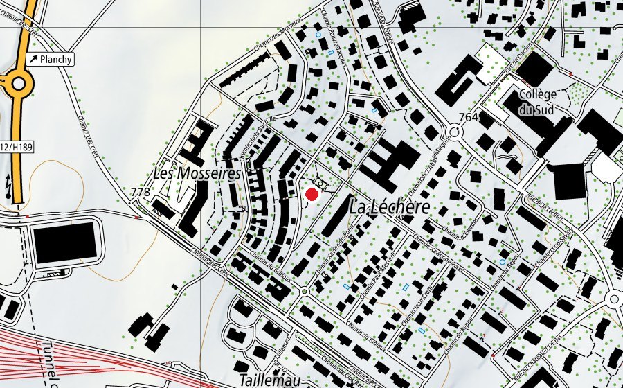 Map showing the location of Place Pauvre-Jacques (Playground)