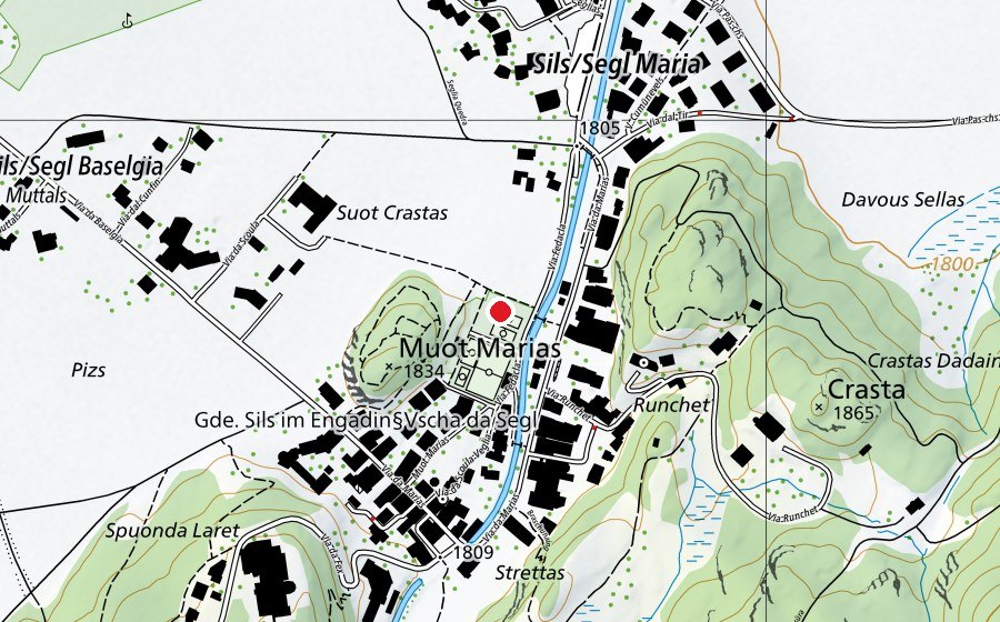 Map showing the location of Plazzet (Playground)