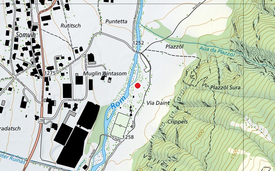 Mappa con la posizione di Plazzöl (Parco giochi)